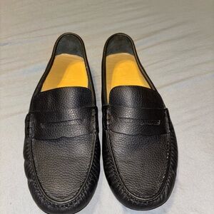 Cole Haan Black leather driving Loafers with Penny Strap WIDE WIDTH
